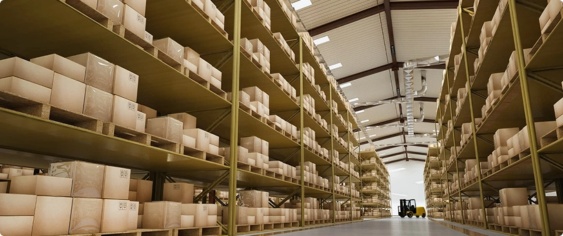 Склад с коробками