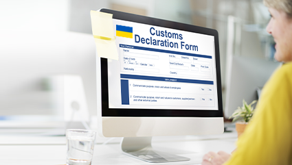 Еlectronic declaration in shipments to Ukraine