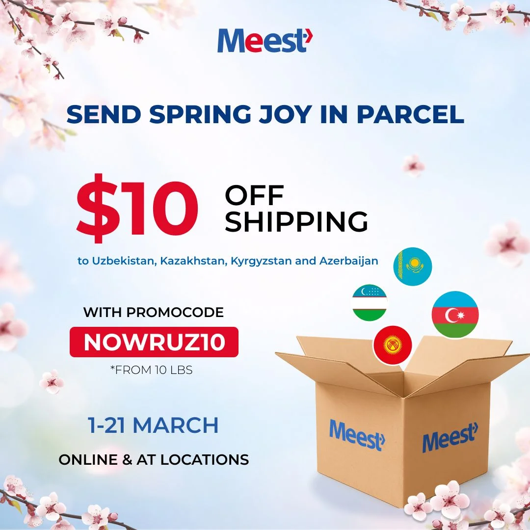 $10 OFF Shipping to Central Asia