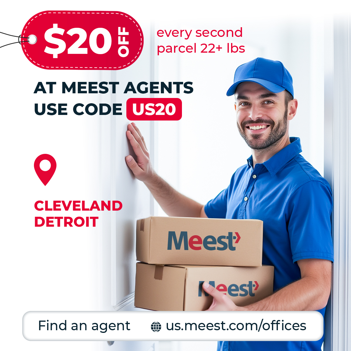 <p>$20 OFF every second parcel</p>